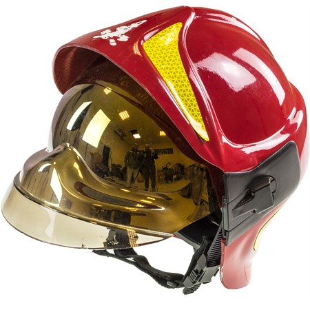  Casco Protettivo Vigili Del Fuoco Sicor Italia Rosso  in Protezioni